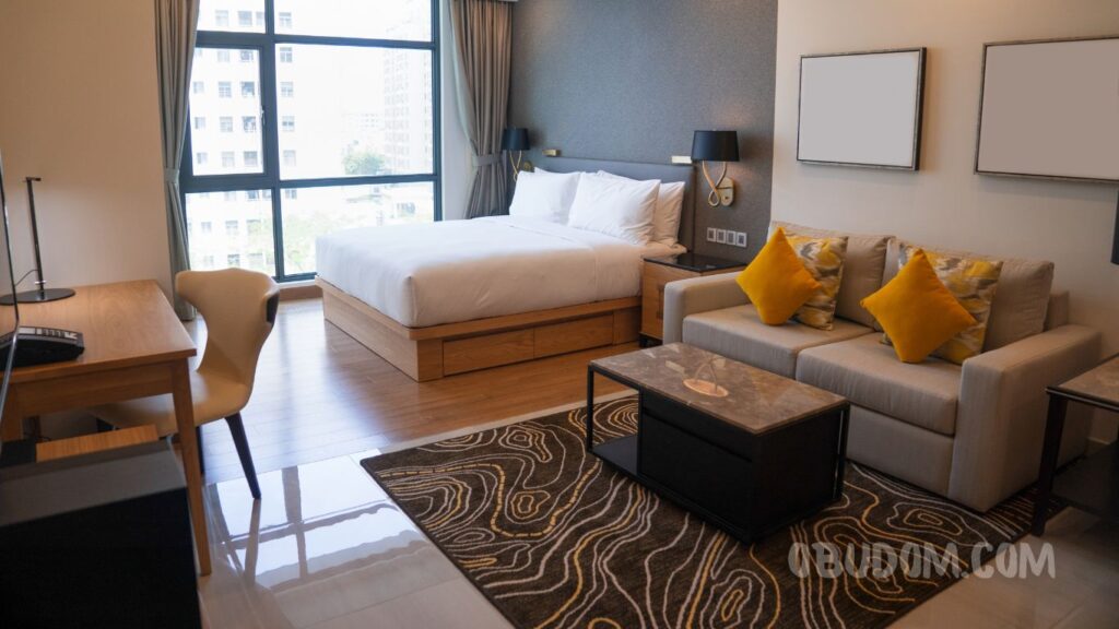 Interiorul unui living dormitor compatibil