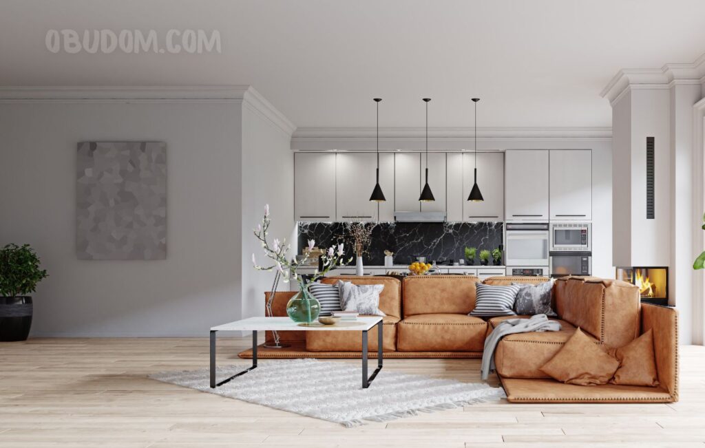 Bucatarie-living in stil modern