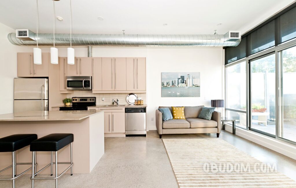 Bucatarie-living in stil modern